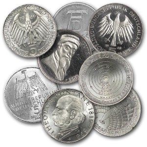 Silbermünzen 5 DM Gedenkmünze differenzbesteuert